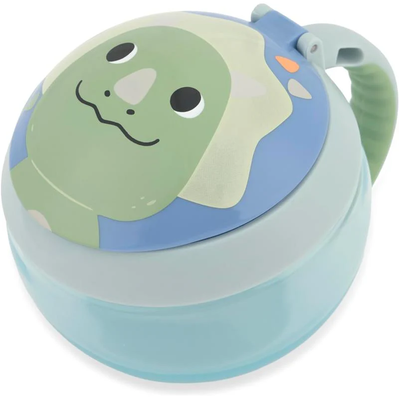 Skip Hop Baby Snack Container Mealtime Snack Cup, Dino