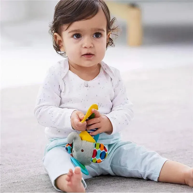 Skip Hop - Bandana Buddies Chime & Teether Stroller Toy, Elephant. - Image 3