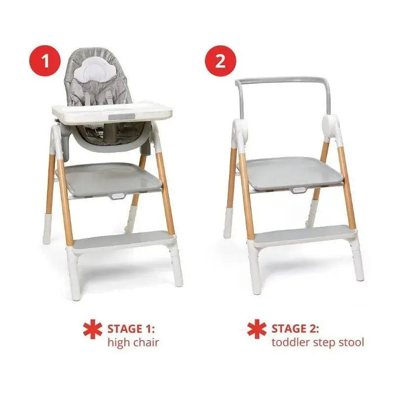 Skip Hop - Sit-to-Step Convertible High Chair, Grey - Image 2