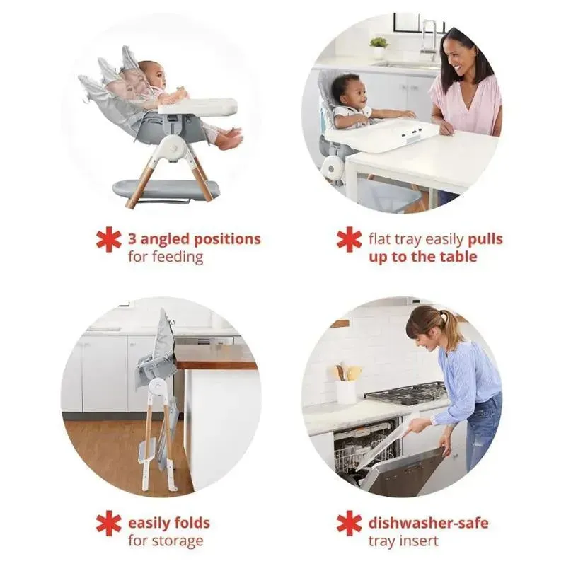 Skip Hop - Sit-to-Step Convertible High Chair, Grey - Image 3