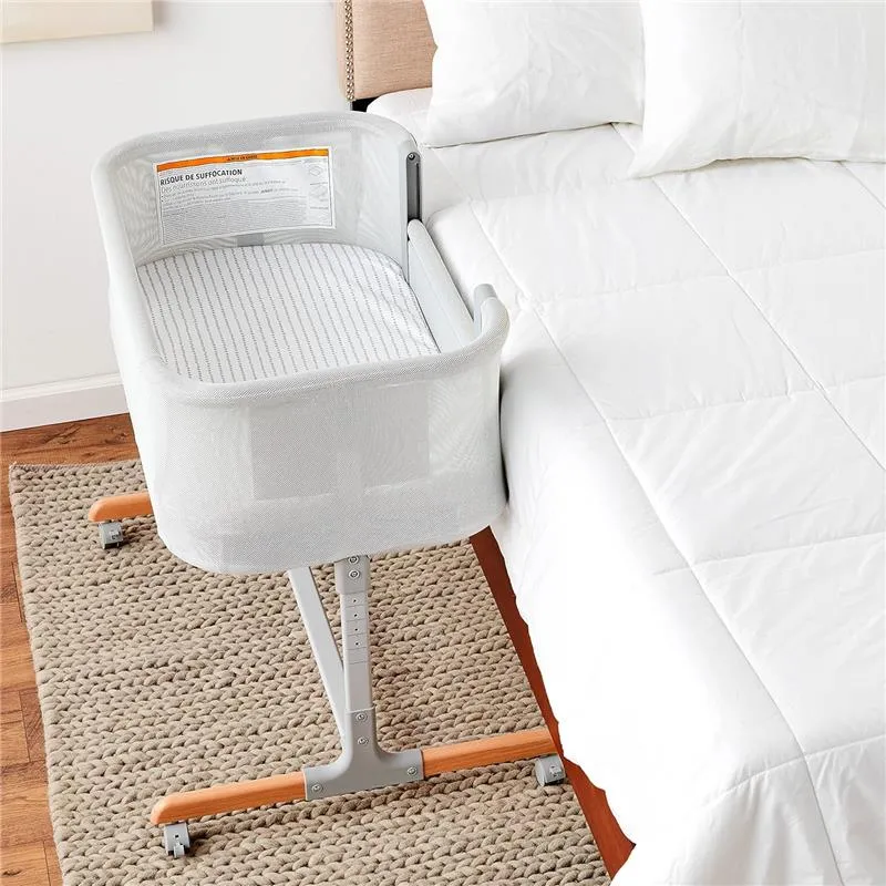 Skip Hop - Baby Bassinet, Cozy Up 2-in-1 Bedside Sleeper & Bassinet, Grey - Image 2