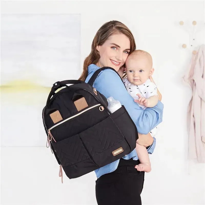 Skip Hop - Suite Diaper Bag Backpack Set, Black - Image 3