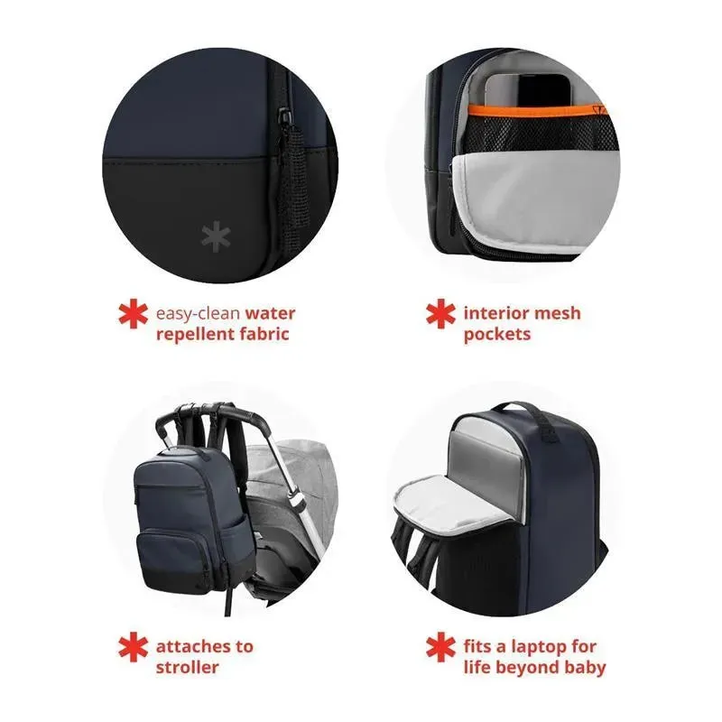 Skip Hop - Flex Sporty Diaper Bag Backpack, Navy - Image 2