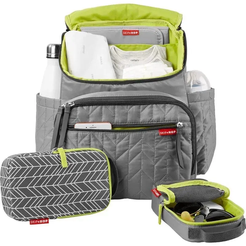 Skip Hop - Forma Diaper Bag Backpack, Gray - Image 3