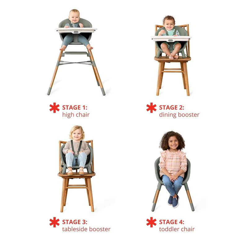 Skip Hop EON Baby High Chair 4-in-1 Convertible High Chair, Thyme - Image 4