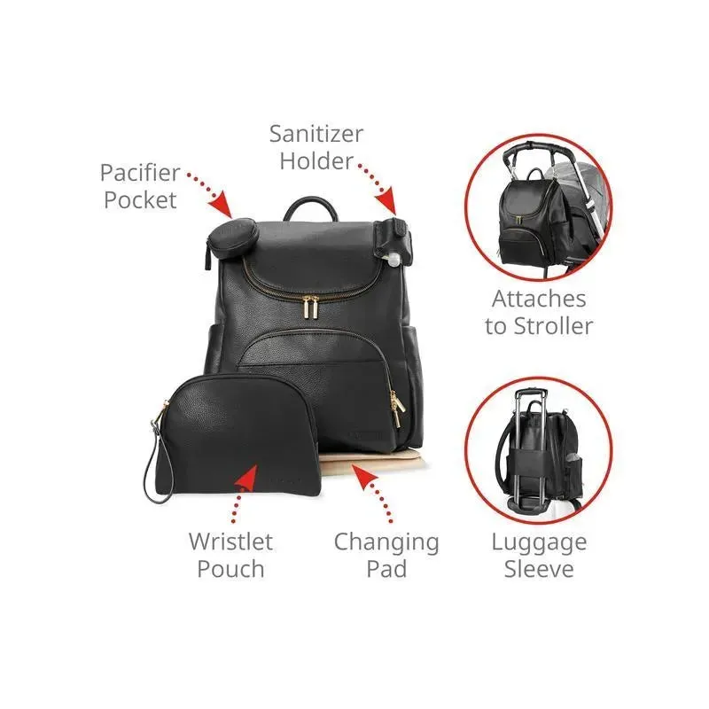 Skip Hop - Evermore 6-In-1 Diaper Backpack Set, Black - Image 2