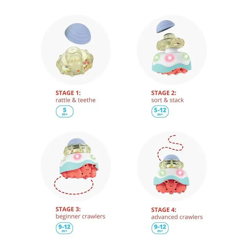 Skip Hop - Explore & More 3-In-1 Happy Hermit Crawl Toy - Image 3