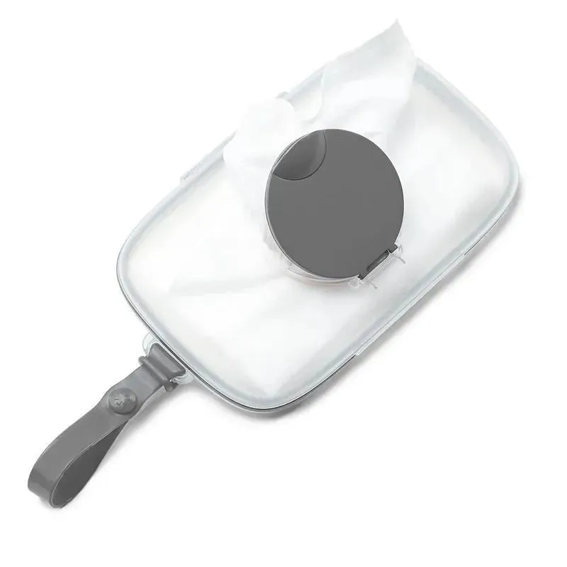 Skip Hop Grab & Go Snug Seal Wipes Case, Gray - Image 2