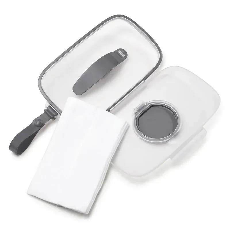 Skip Hop Grab & Go Snug Seal Wipes Case, Gray - Image 3