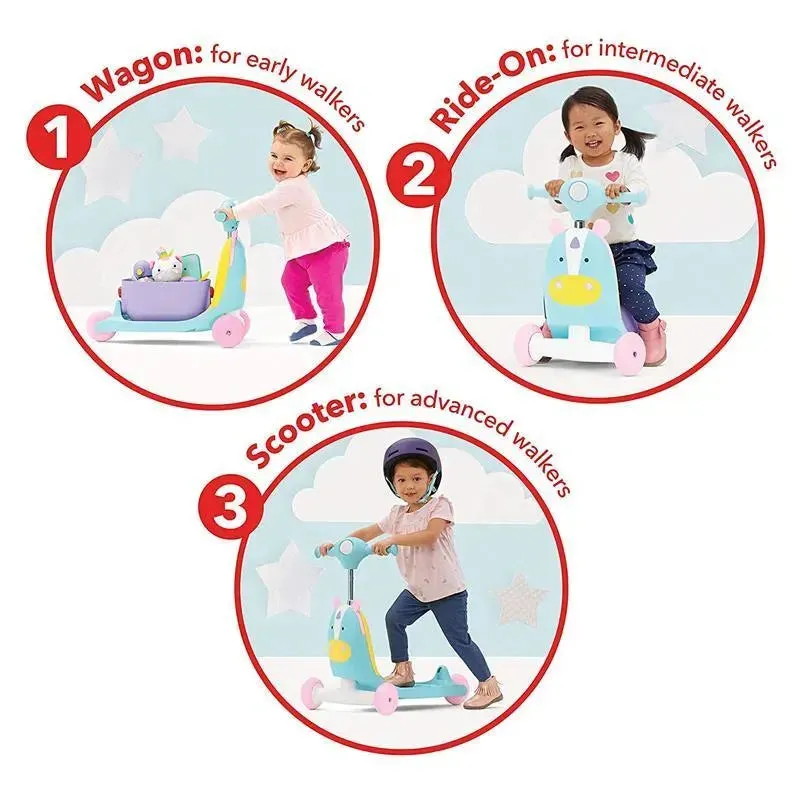 Skip Hop - Zoo 3-In-1 Ride-On Toy, Unicorn - Image 11