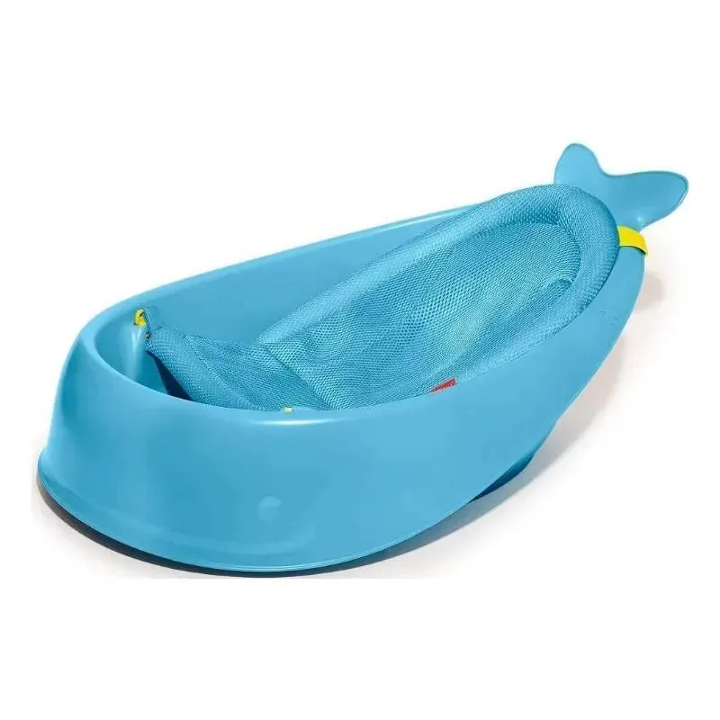 Skip Hop - Baby Bath Tub, 3-Stage Smart Sling Tub, Moby, Blue