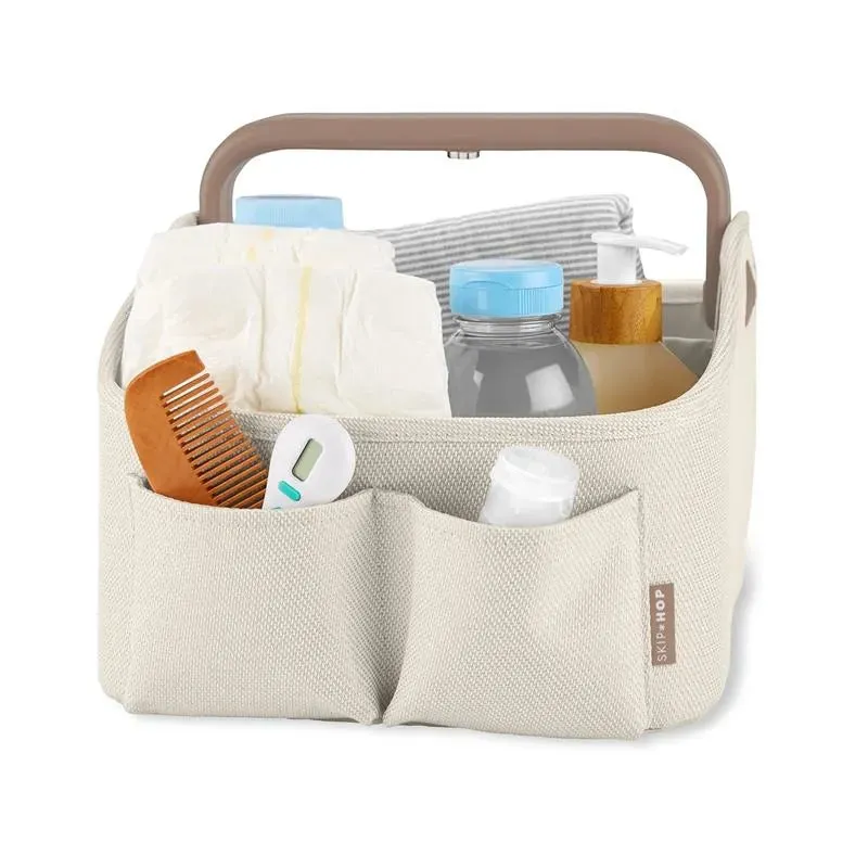 Skip Hop - Nursery Style Light Up Diaper Caddy, Oat - Image 2