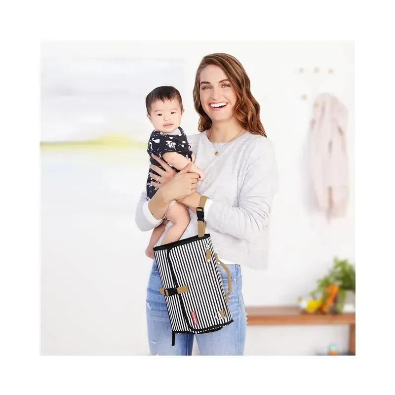 Skip Hop - Portable Baby Changing Pad, Black & White - Image 4