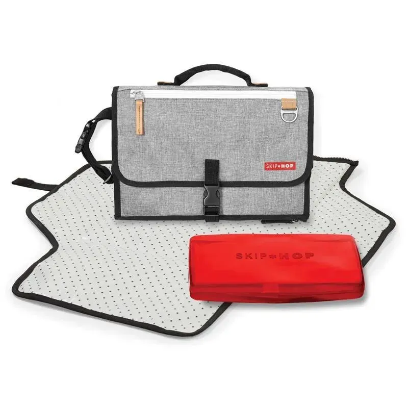 Skip Hop - Portable Baby Changing Pad, Grey Melange - Image 2