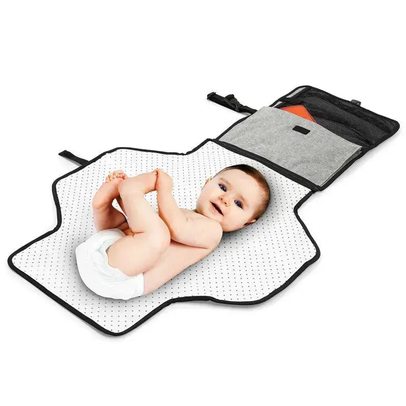 Skip Hop - Portable Baby Changing Pad, Grey Melange - Image 4