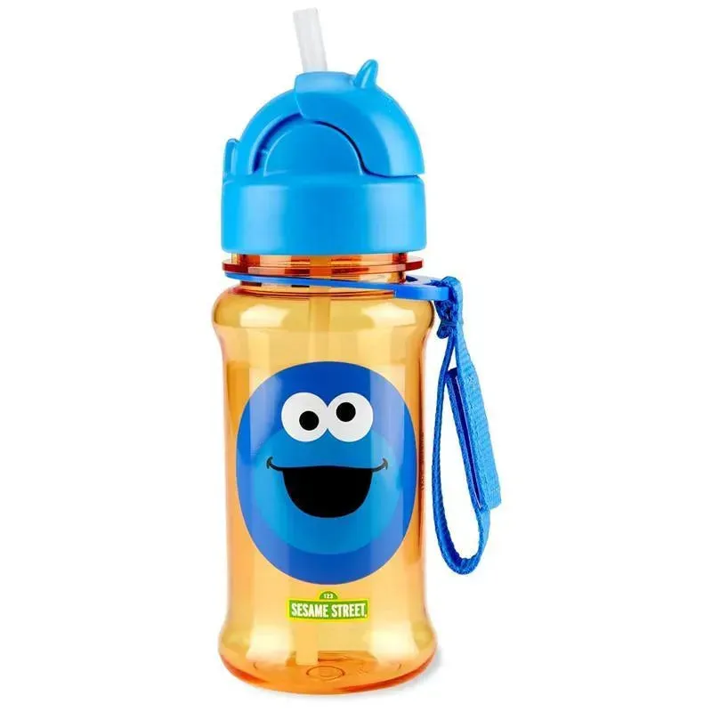 Skip Hop - Sesame Street Toddler Sippy Cup with Straw, Straw Bottle, 12 oz, Cookie Monster