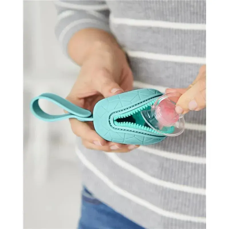 Skip Hop - Silicone Pacifier Holder, Teal - Image 3