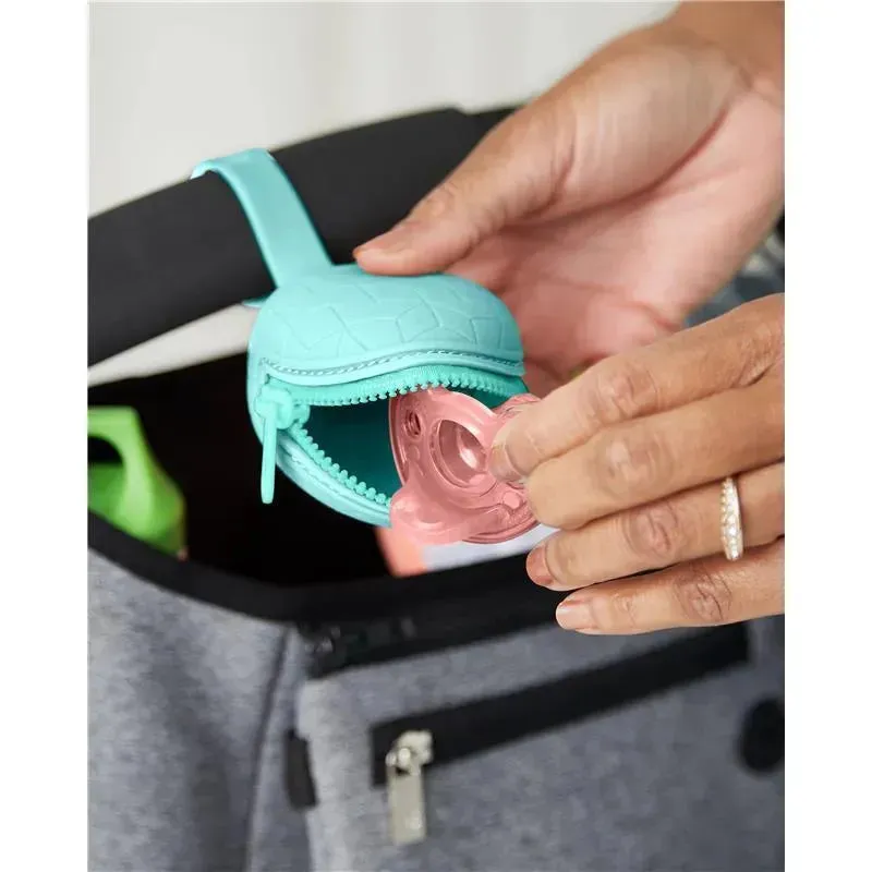 Skip Hop - Silicone Pacifier Holder, Teal - Image 4