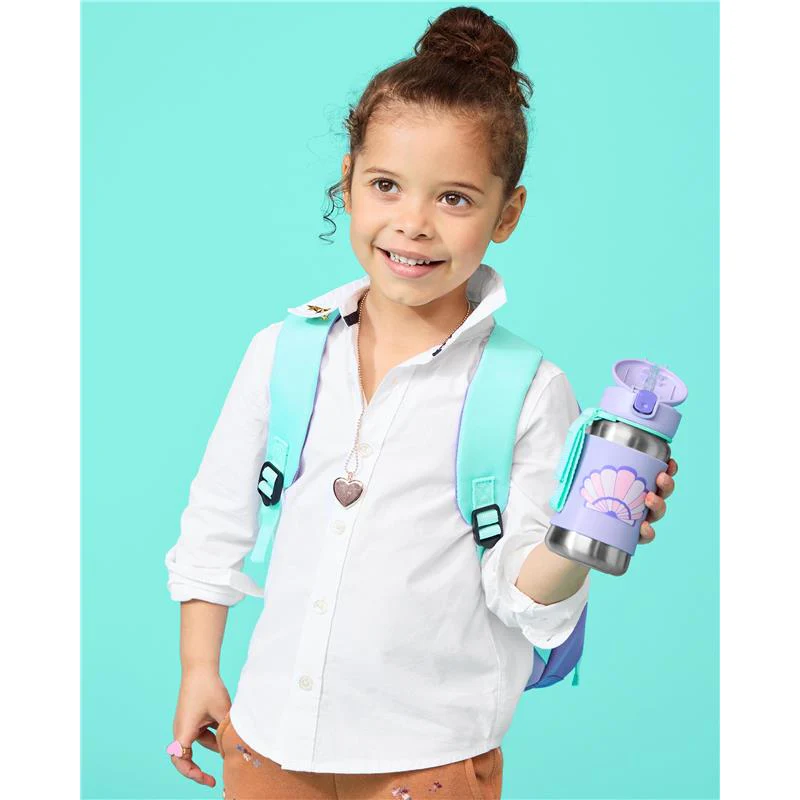 Skip Hop - Spark Style Stainless Steel Straw Bottle Seashell - Image 3