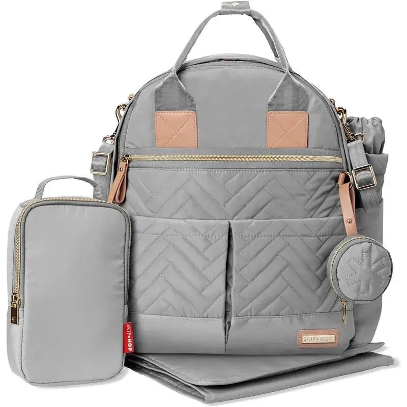Skip Hop - Suite Diaper Bag Backpack Set, Dove