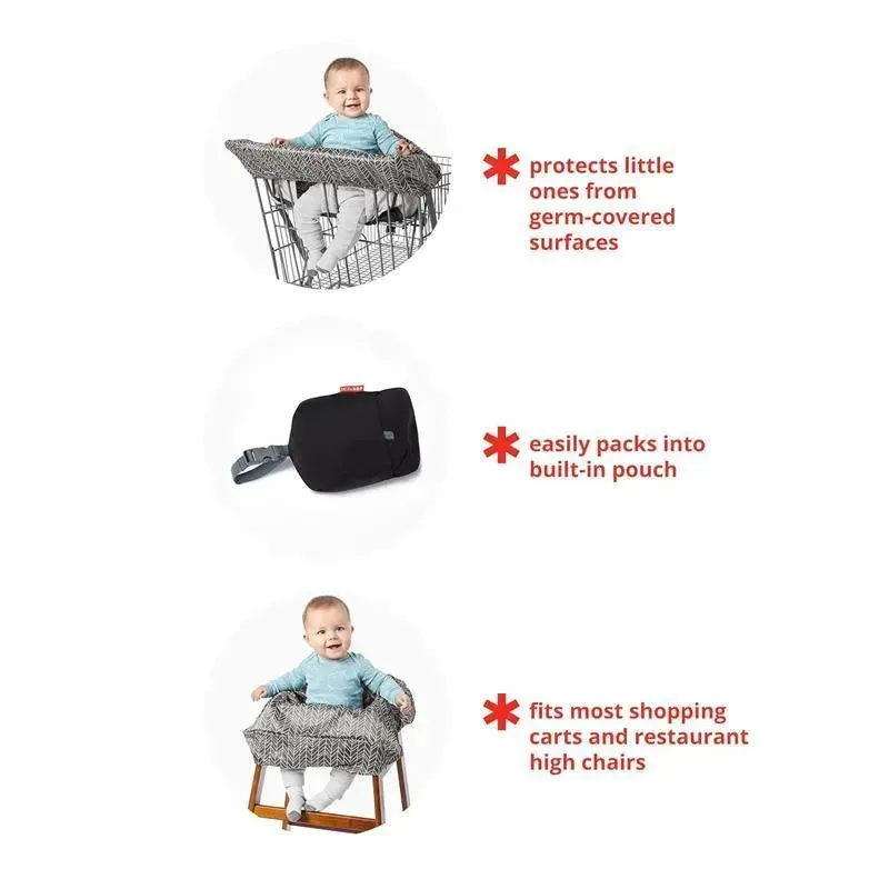 Skip Hop - Shopping Cart Cover, Grey Feather - Image 3