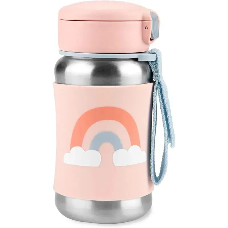 Skip Hop - Sparks Stainless Steel Straw Bottle, Rainbow