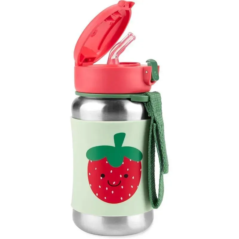 Skip Hop - Sparks Stainless Steel Straw Bottle, Strawberry - Image 2
