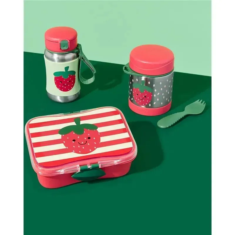 Skip Hop - Sparks Stainless Steel Straw Bottle, Strawberry - Image 3