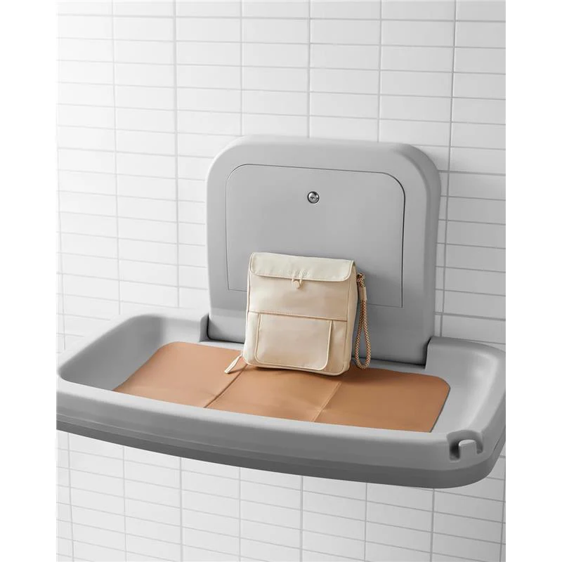 Skip Hop Travel Baby Changing Pad with Easy-Clean Surface, Clean Slate Oat - Image 6