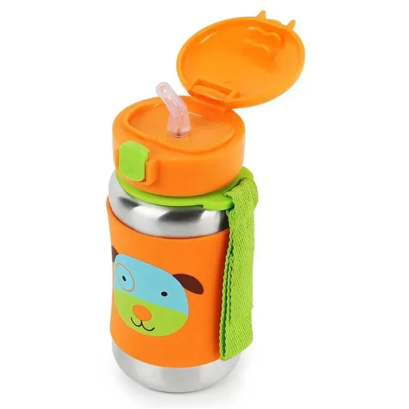 Skip Hop - Zoo Stainless Steel Straw Bottle, Dog - Image 2