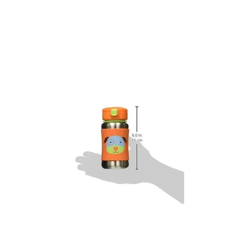 Skip Hop - Zoo Stainless Steel Straw Bottle, Dog - Image 3
