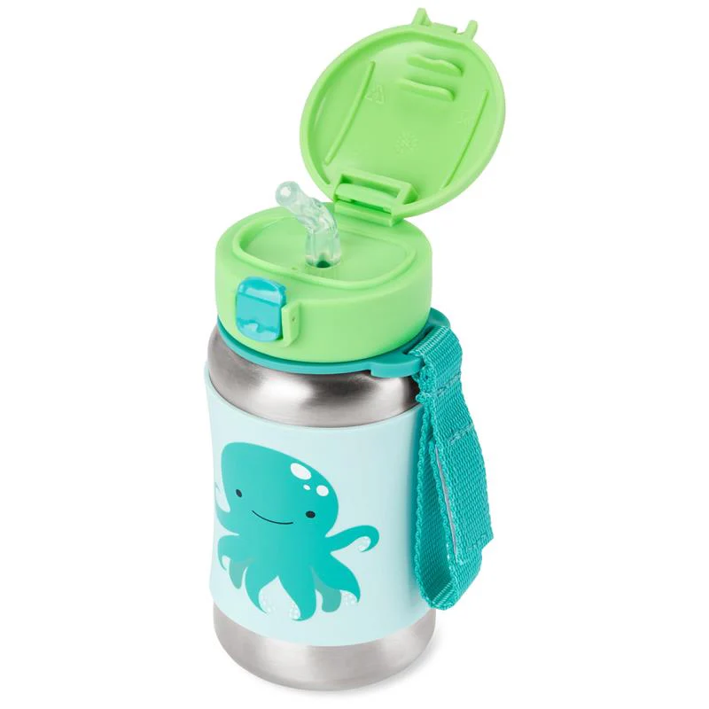Skip Hop - Zoo Stainless Steel Straw Bottle Octopus - Image 3