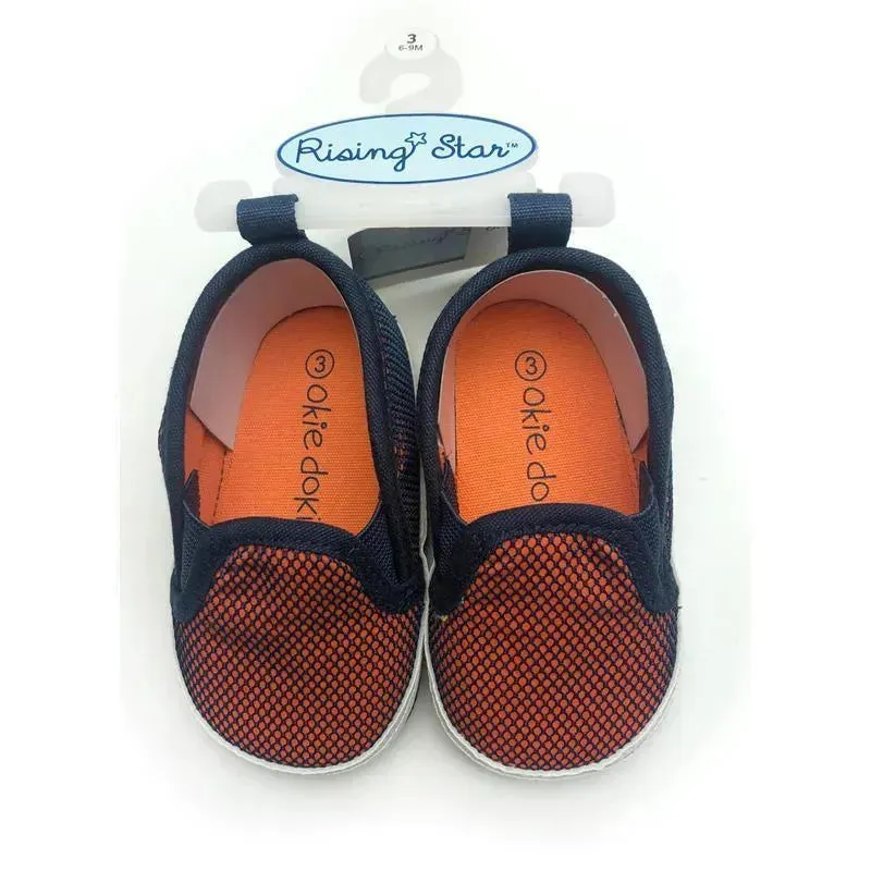 Sneakers Orange/Navy Mesh. Rising Star - Sizes 1, 2 and 3