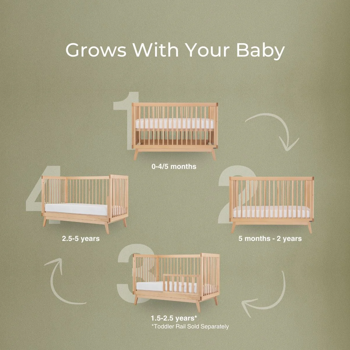Soho 3-in-1 Convertible Crib - Image 5