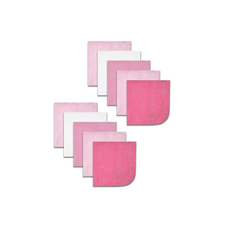 Spasilk - 10 Pack Washcloth Pink - Image 3