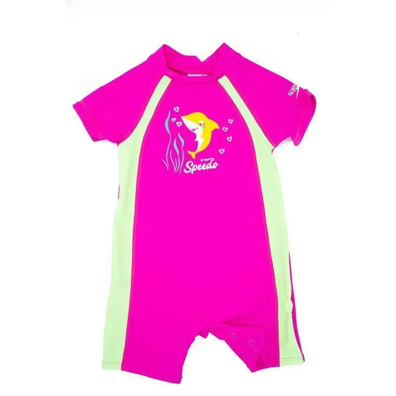 Speedo - Begin To Swim Toddler Unisex Sun Suit, Bright Pink, 2T - Image 10