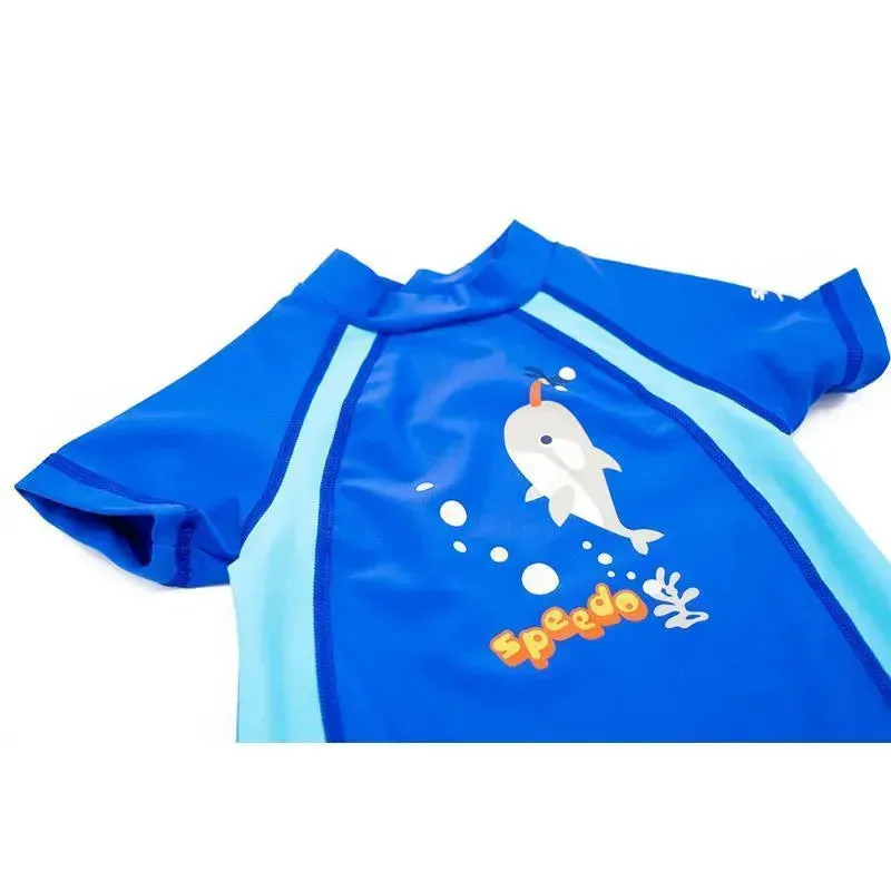 Speedo Kids One Piece Swimsuit 50+ Spf Protection,Blue - Image 2