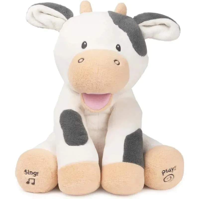 Spin Master - Baby GUND Buttermilk the Cow Animated Plush, Singing Animal, 12”