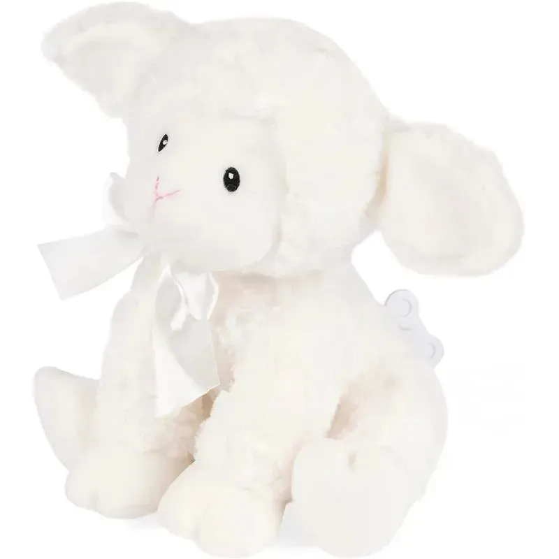 Spin Master - GUND Baby Lena Lamb Keywind Musical Plush, for Babies 10 Months & Up, White, 10” - Image 5
