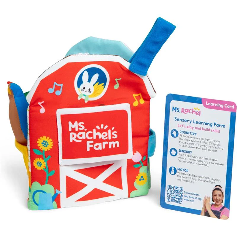 Spin Master Ms. Rachel Sensory Learning Farm Soft Book - Image 5