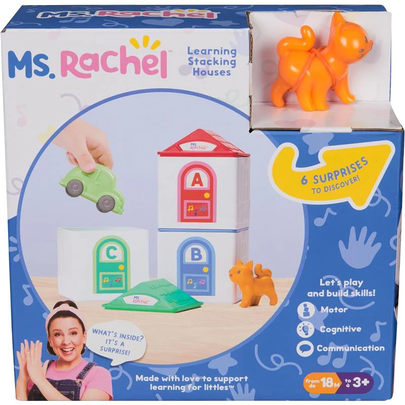 Spin Master Ms. Rachel Stacking Surprise Houses - Image 6