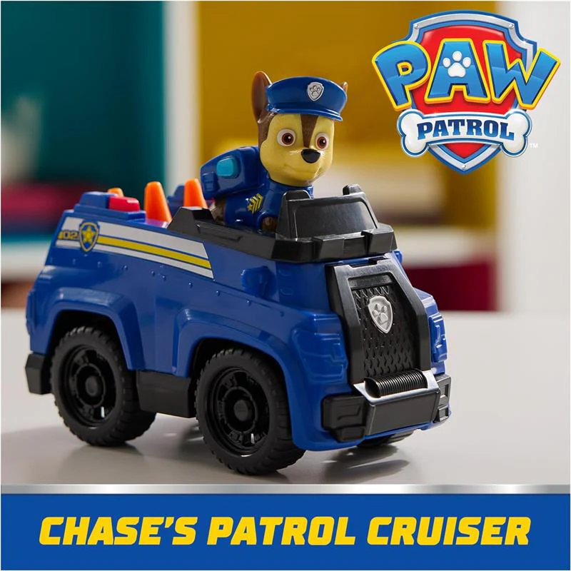Spin Master - Paw Patrol Toy Car with Collectible Action Figure, Sustainably Minded, Chase - Image 3