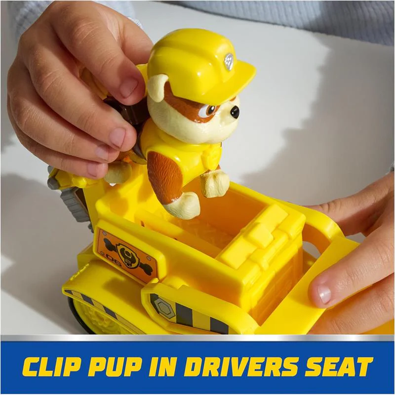 Spin Master - Paw Patrol Toy Car with Collectible Action Figure, Sustainably Minded, Rubble - Image 8