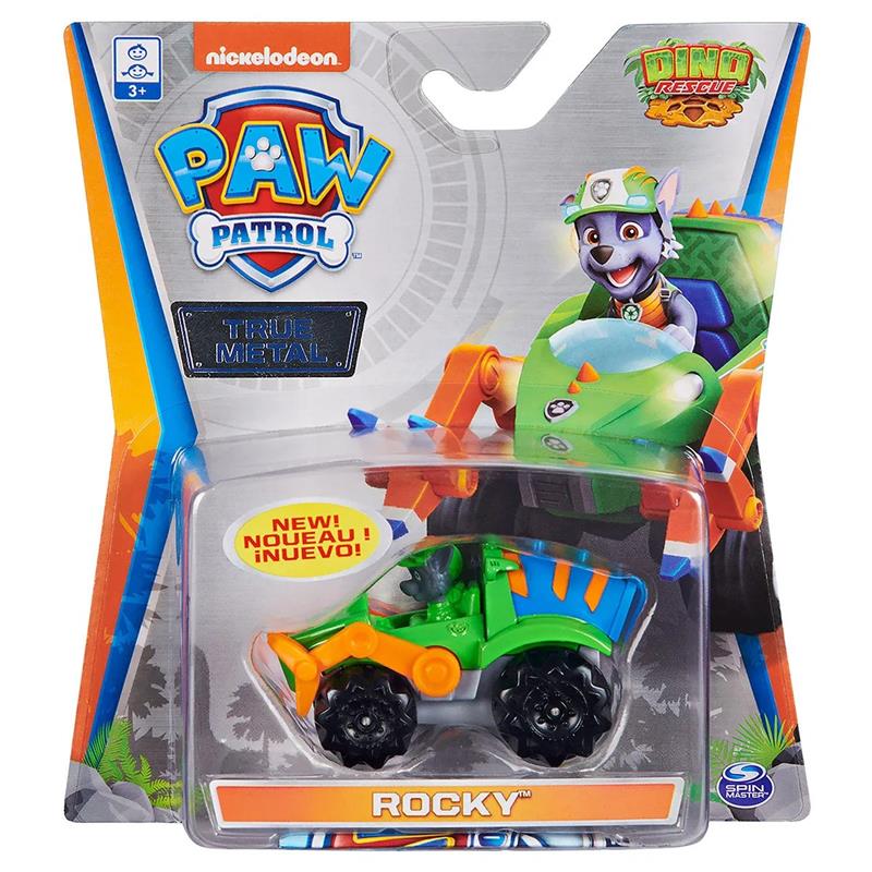 Spin Master - Paw Patrol True Metal Dino Rescue, Rocky