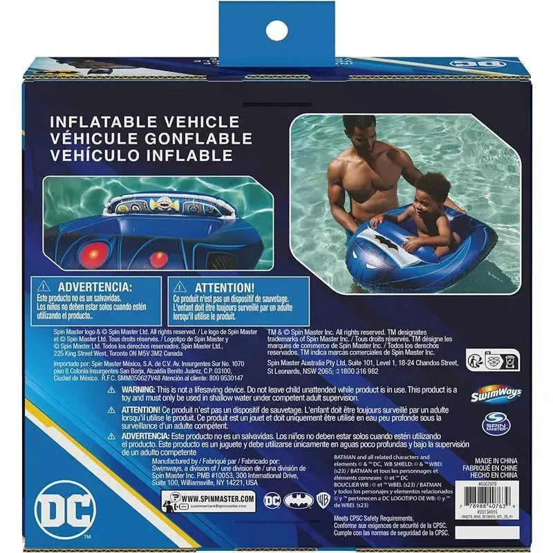 Spin Master - Swimways DC Batman Batmobile Inflatable Water Boat Vehicle, for Kids Aged 3 & Up - Image 9