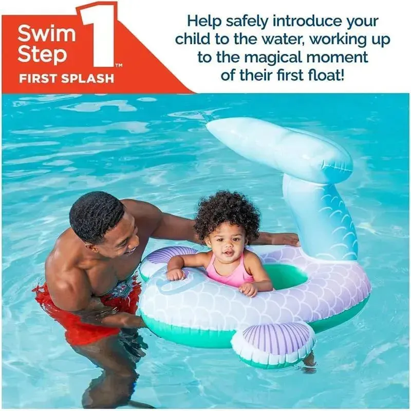 Spin Master - Swimways Sun Canopy Baby Boat, Toys for Kids Aged 9-24 Months, Mermaid - Image 5
