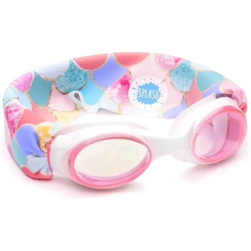 Splash Place Swim Goggles - Fun, Fashionable, Comfortable, Adult & Kids, Magenta Mermaid