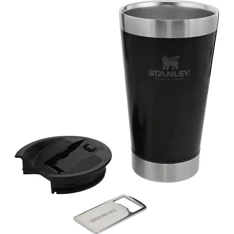 Stanley - 16Oz Classic Stay Chill Vacuum Insulated Pint Tumbler, Matte Black - Image 3