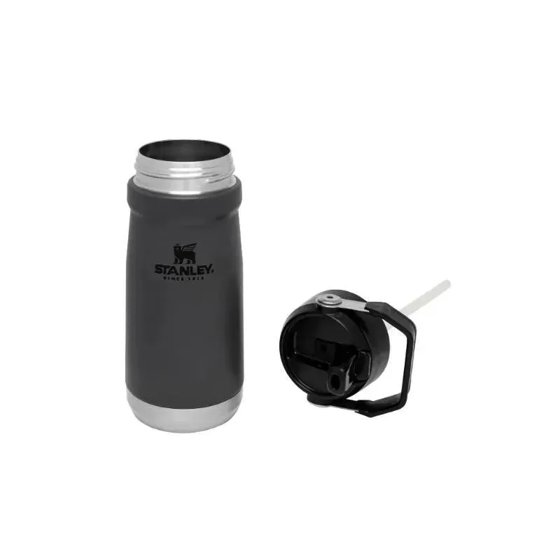 Stanley - 17Oz IceFlow Stainless Steel Bottle with Straw, Charcoal - Image 3