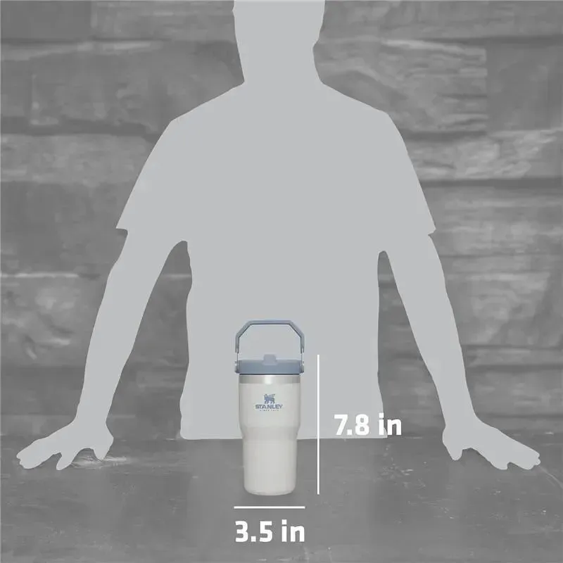 Stanley - 20Oz IceFlow Stainless Steel Tumbler with Straw, Fog - Image 2